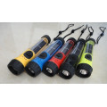 LED Solar Flashlight with Backup Battery and Indicator Light